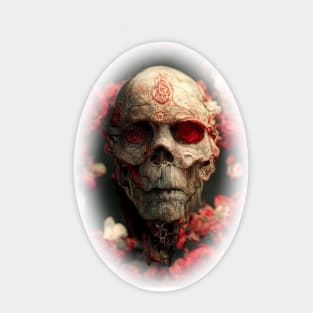 skull and roses, from the garden of death Sticker